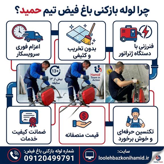 لوله بازکنی باغ فیض