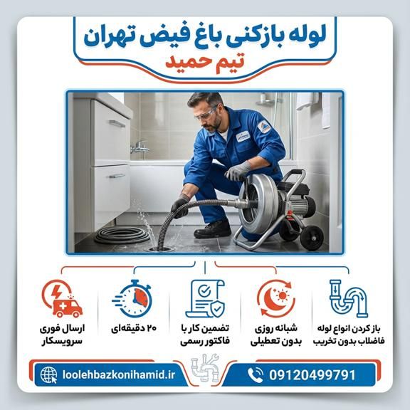 لوله بازکنی باغ فیض