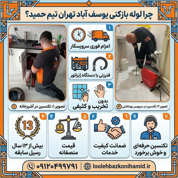 لوله بازکنی یوسف آباد لوله بازکنی یوسف آباد